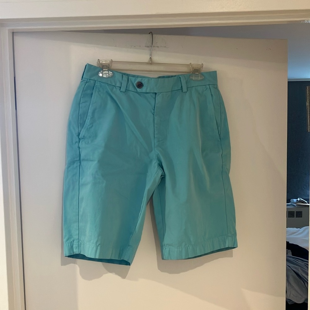Men's Aqua Shorts by Brooks Bothers Size 32